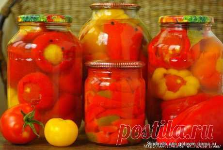 Перцы, фаршированные помидорами