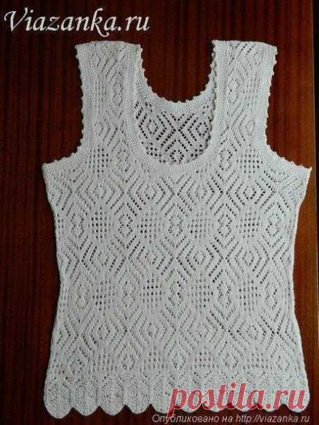 Невероятно красивый топ спицами — Сделай сам, идеи для творчества - DIY Ideas