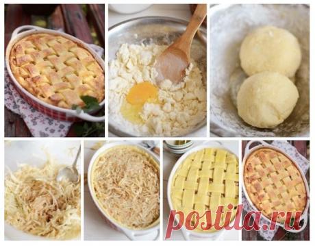 Яблочный именинный пирог 
Сохрани рецепт  

Время приготовления: 50 минут + охлаждение. 
Количество порций: 6–8 шт. 

Ингредиенты: 

Для теста: 

Cливочное масло — 200 г 
Яйцо — 1 шт 
Сахар — 2 ст. л. 
Соль — 1 щепотка 
Разрыхлитель для теста — 1 ч. л. 
Мука — 2,5–3 стак. 

Для начинки: 

Яблоки крупные — 5 шт. 
Лимонный сок — по вкусу 
Сахар — по вкусу 
Молотая корица — по вкусу 
Гвоздика — по вкусу 
Мускатный орех — по вкусу 

Приготовление: 

1. Мягкое масло растираем с...