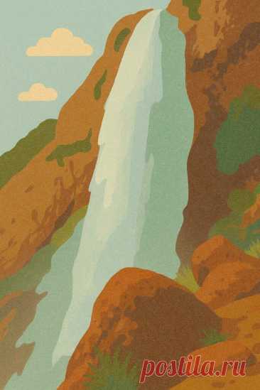 Азау-Су: величественный водопад у подножия Эльбруса — STRANI.ru