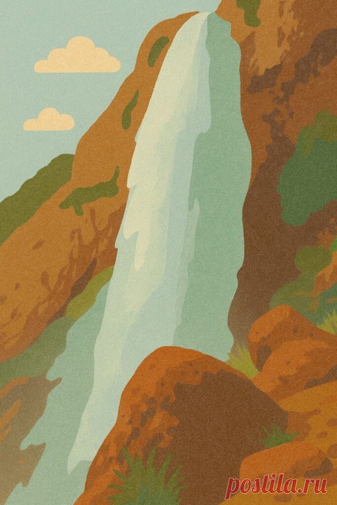 Азау-Су: величественный водопад у подножия Эльбруса — STRANI.ru