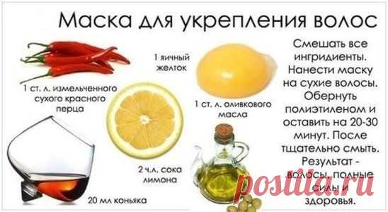 Маска для укрепления волос.
ПОЛЕЗНОСТИ - ДЕЛИСЬ С ДРУЗЬЯМИ! ОТДЫХАЕМ ДУШОЙ! — Темы | OK.RU | Женские штучки