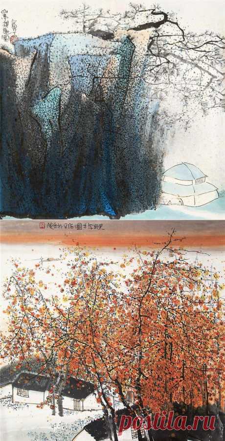 Zhu Daoping (b. 1949) 朱道平.  (Брызги чернил и краски. Всего-то, а как здорово!)))