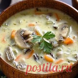 Сливочный суп с рисом и грибами На нашем кулинарном сайте Вы сможете узнать как приготовить Сливочный суп с рисом и грибами рецепт поэтапного приготовления.