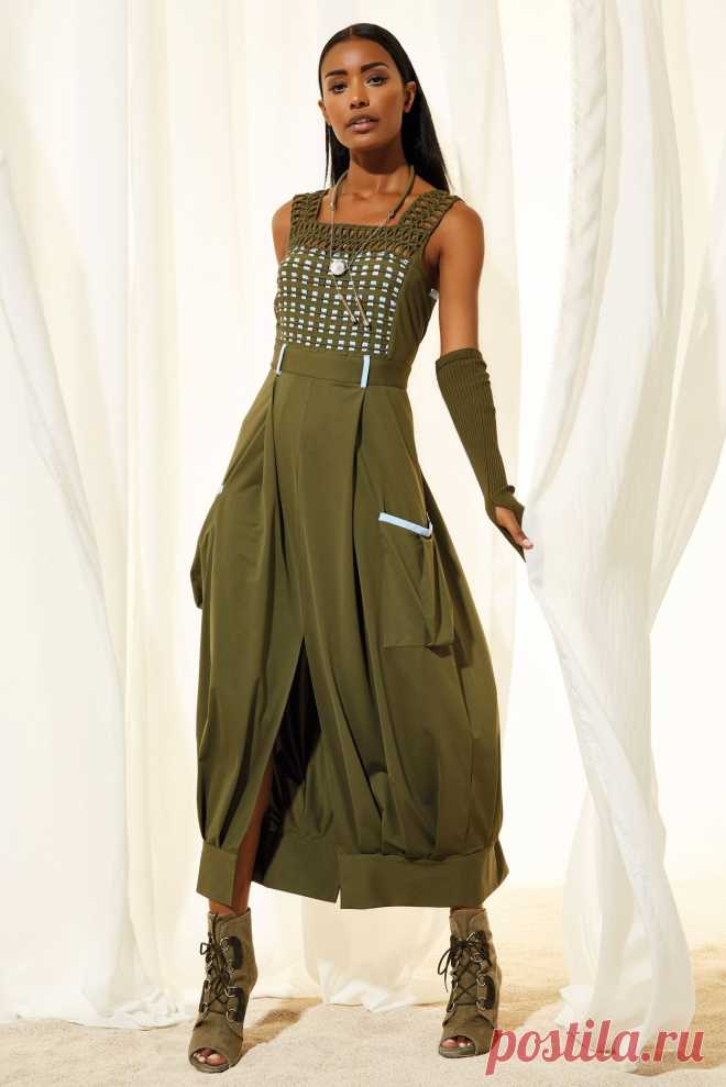 Платье Oblique (Облик) купить за 31 780 рублей (арт. 12125A), цвет Черный-розовый , Хаки-голубой , Синий-белый , в Москве в интернет-магазине Best-elle.ru