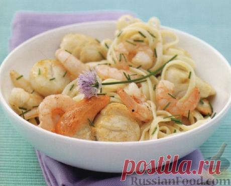 40 рецептов пасты с морепродуктами.