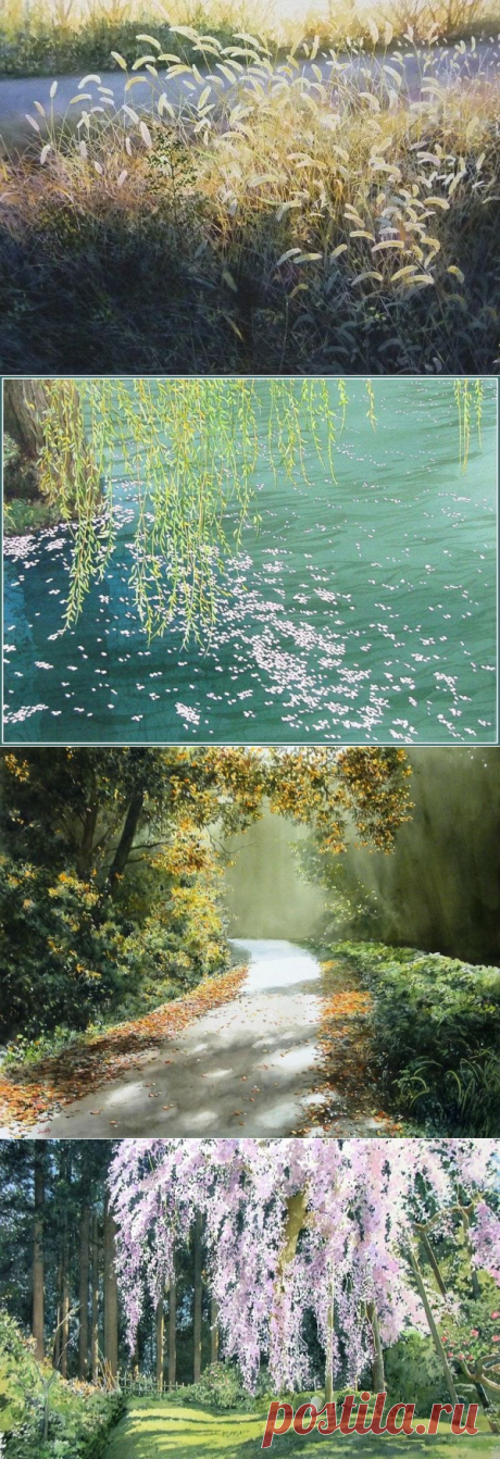 Мастер Акварели: японский художник Abe Toshiyuki – Ярмарка Мастеров