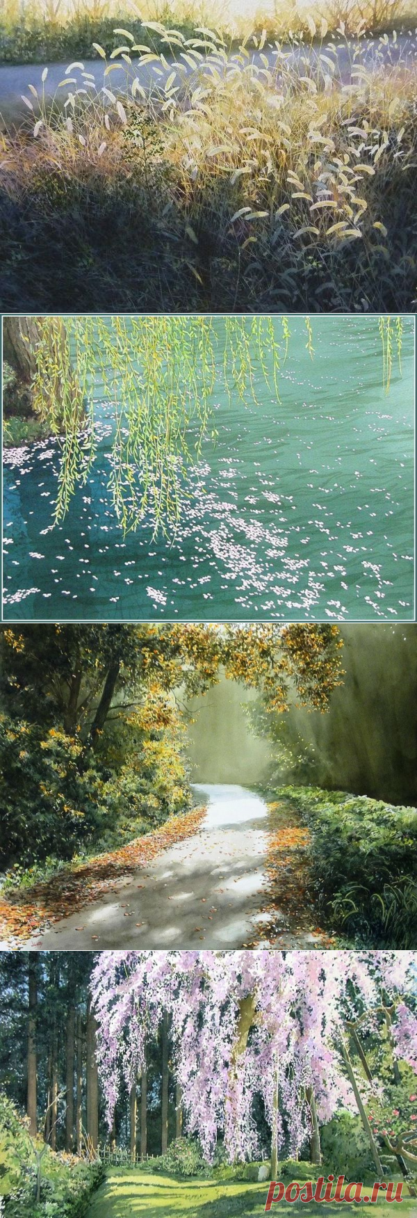 Мастер Акварели: японский художник Abe Toshiyuki – Ярмарка Мастеров