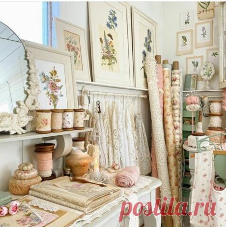 Чудесная мастерская в стиле шебби
