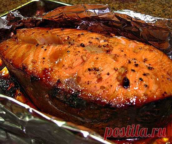 Запеченный лосось в имбирном маринаде | Кулинария | Женский журнал Lady.ru