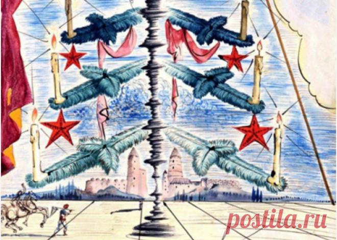 Рождественские открытки Сальвадора Дали