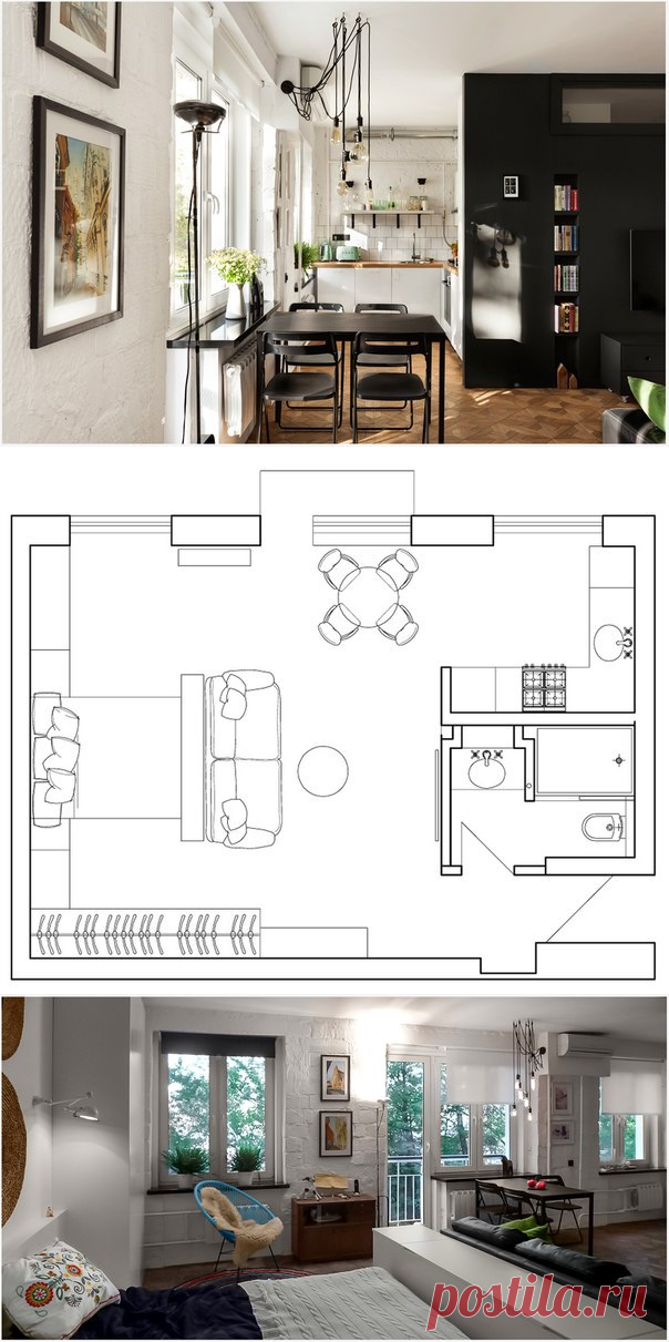 43 ХРУЩЕВСКИХ МЕТРА - КАКАЯ МОЖЕТ БЫТЬ ПЕРЕПЛАНИРОВКА