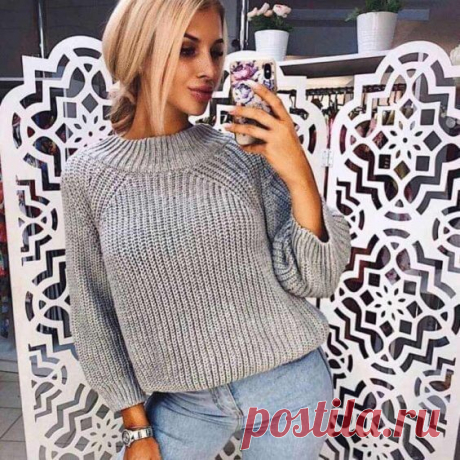 Джинсы с трикотажными вещами 2019: 17 самых трендовых образов для настоящих модниц | Чаровница и проказница