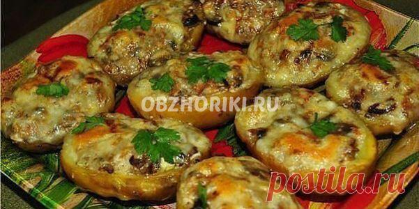 Рецепт лодочек из картошки в мундире с фото, вкусно и просто.