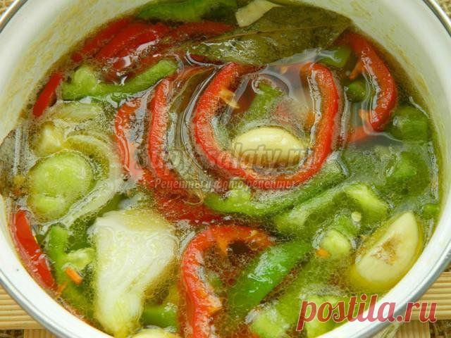 из перца и лука в медовом маринаде. Рецепт с пошаговыми фото