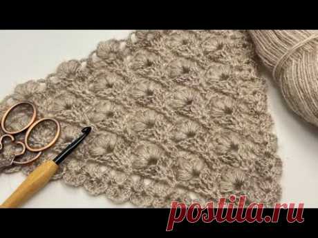FANTASTIC Legendary Crochet Triangle Shawl Pattern#crochet #diy #tığişi