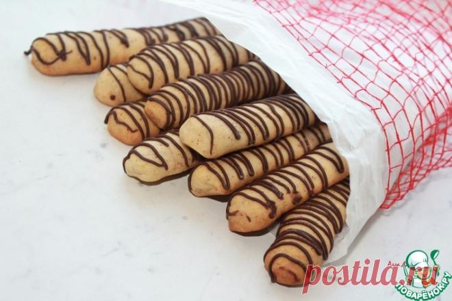 Мандариново-ореховые палочки с шоколадом Кулинарный рецепт