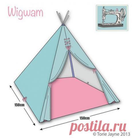 Вигвам для деток своими руками / Необычные поделки