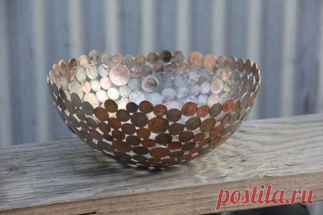 Поделки из монет 10 копеек своими руками