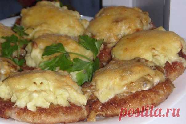 Куриные котлеты с грибами и картофельным пюре — детки обожают!!!