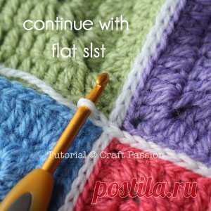 Flat Slip Stitch Join For Granny Squares | Craft Passion – Page 2 of 2