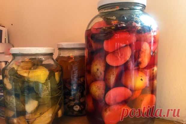 Консервированный компот из яблок и ягод — Домашняя кулинария