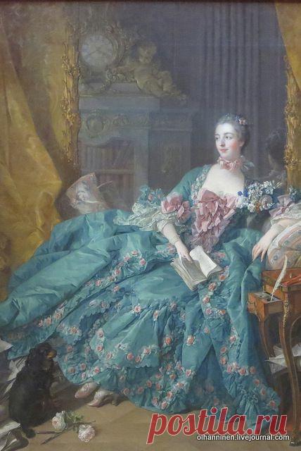 Портрет маркизы де Помпадур Ф. Буше во фрагментах.