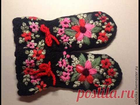 ВЫШИВКА НА ВАРЕЖКАХ. Идеи