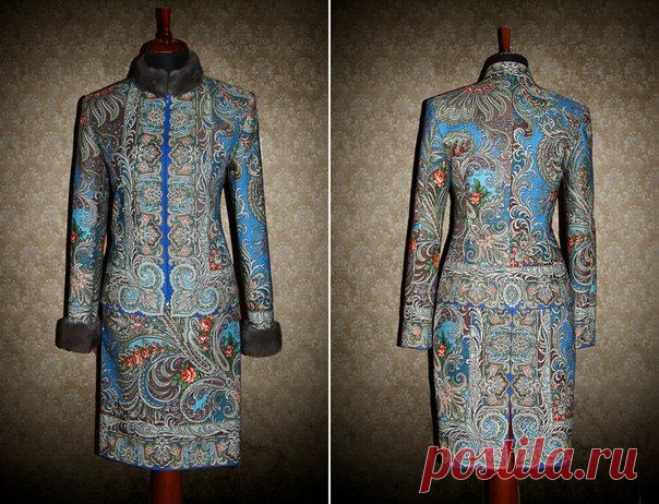 Шить из павловопосадских платков