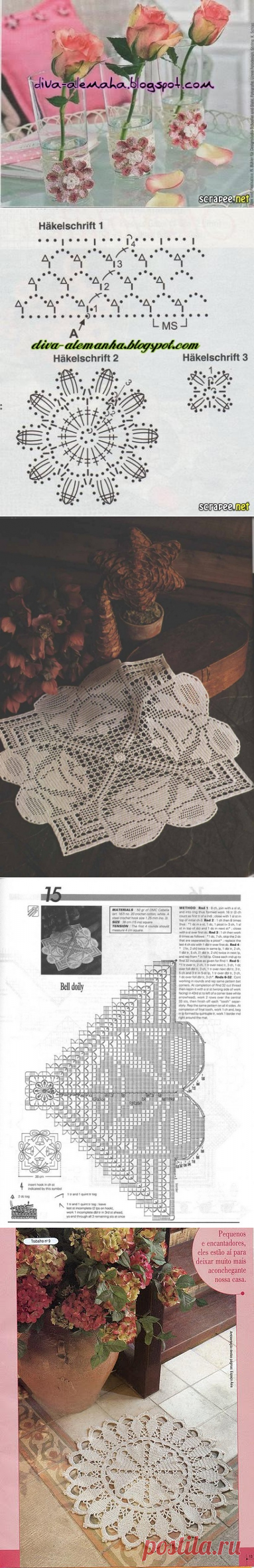 Вязание крючком для дома. Салфетки, скатерти, подушки