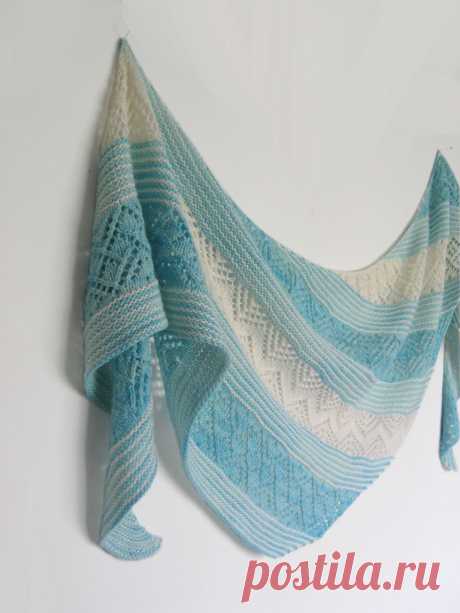 Ravelry: Combinatorics Shawl pattern by Tetiana Otruta