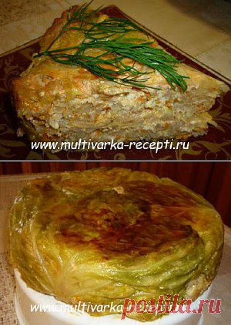 Капустно-рисовая запеканка в мультиварке или большой  ленивый голубец |