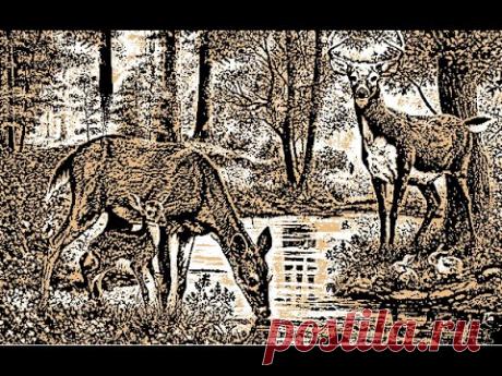 Как разделить большой узор для пледа в ДК8-9