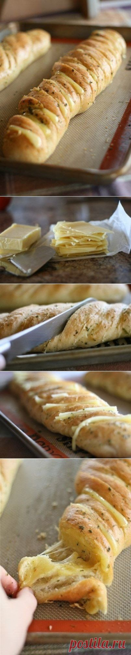 Как приготовить сырно-чесночный хлеб. - рецепт, ингридиенты и фотографии