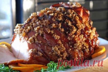 Мясо под медово-ореховым соусом