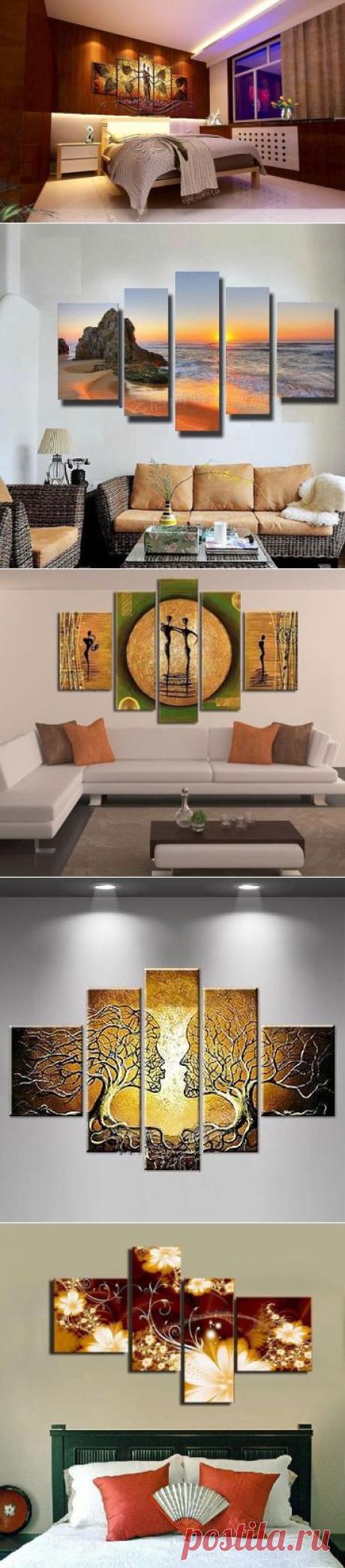 Уют в доме. Модульные картины в интерьере | Домохозяйки
