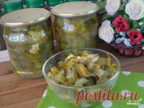 Салат из огурцов на зиму по-корейски - пошаговый рецепт с фото на Повар.ру