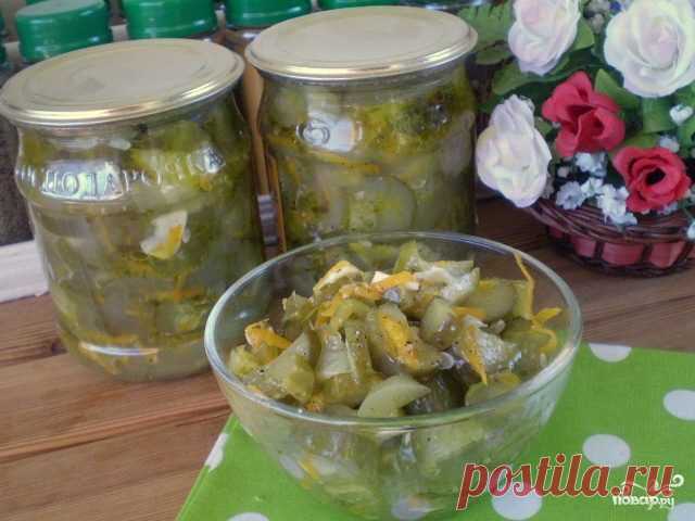 Салат из огурцов на зиму по-корейски - пошаговый рецепт с фото на Повар.ру