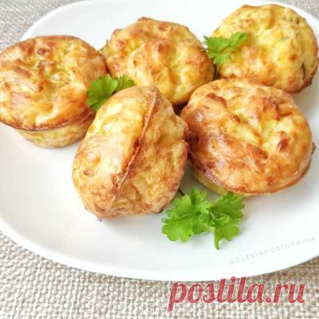 КАБАЧКОВЫЕ КЕКСИКИ С ВЕТЧИНОЙ И СЫРОМ