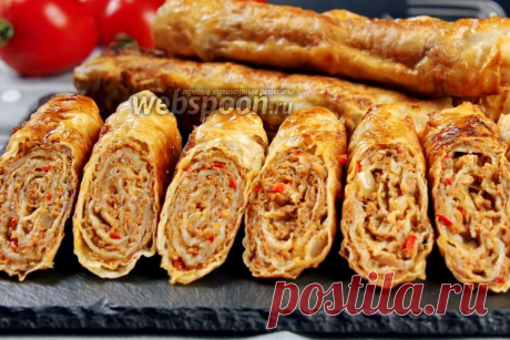 Закуски из лаваша с разными начинками