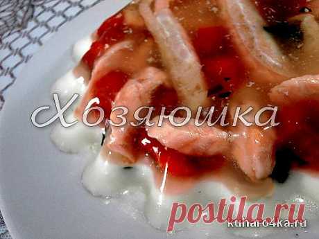 Хозяюшка. Кушать подано! - Заливное из брюшек сёмги