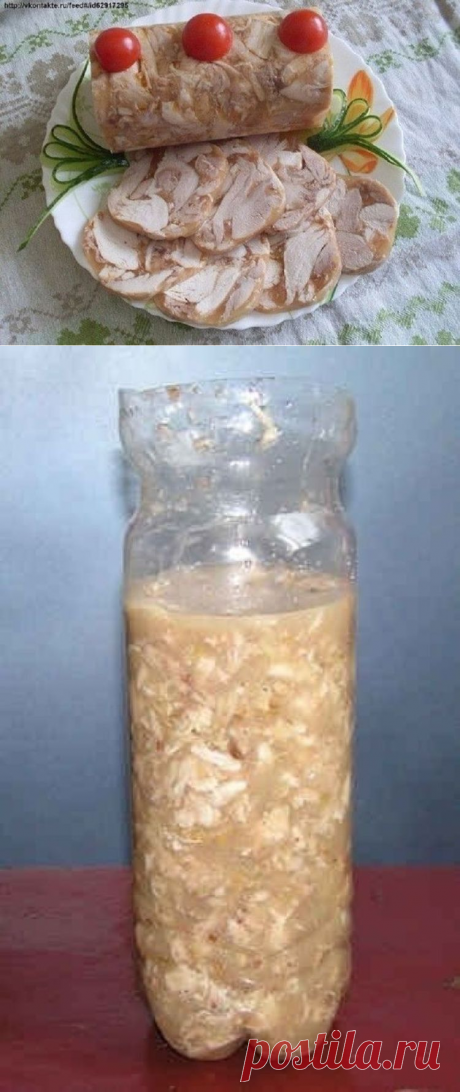 &quot;Куриный рулет в бутылке&quot;