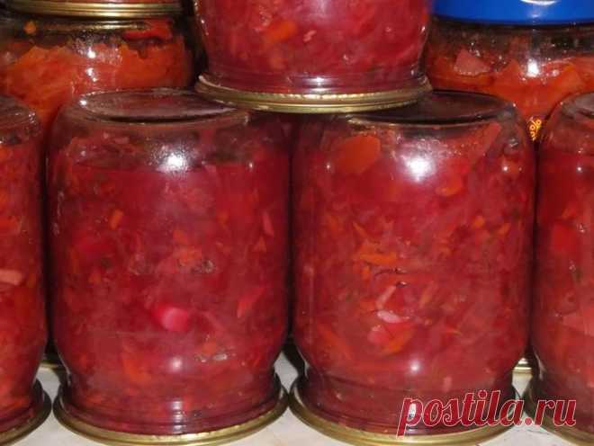 Борщ с картошкой на зиму