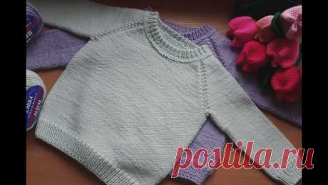 Свитер Регланом снизу с ростком.

#реглан_снизу@knit_mk, #реглан_спицами@knit_mk

видео-урок