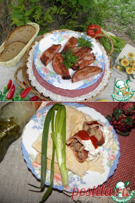 Печень в ветчине &quot;На природе&quot;!..