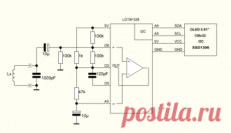 Измеритель индуктивности на LGT8F328 — rcl-radio.ru
