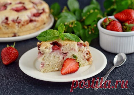 Постный пирог с клубникой - пошаговый рецепт с фото на Повар.ру