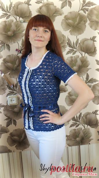 Блузка  Kate Middleton от  kristina-shy. Вязание крючком. 
автор мк kristina-shy
Здравствуйте, дорогие рукодельницы! Сегодня я представляю Вашему вниманию своё воплощение этой блузы. Еще год назад я купила ниточки для нее, но долгое время боялась за нее брат…