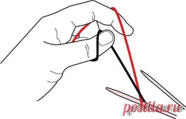 Волшебный набор петель, Magic cast on. Мастеркласс на видео и в картинках