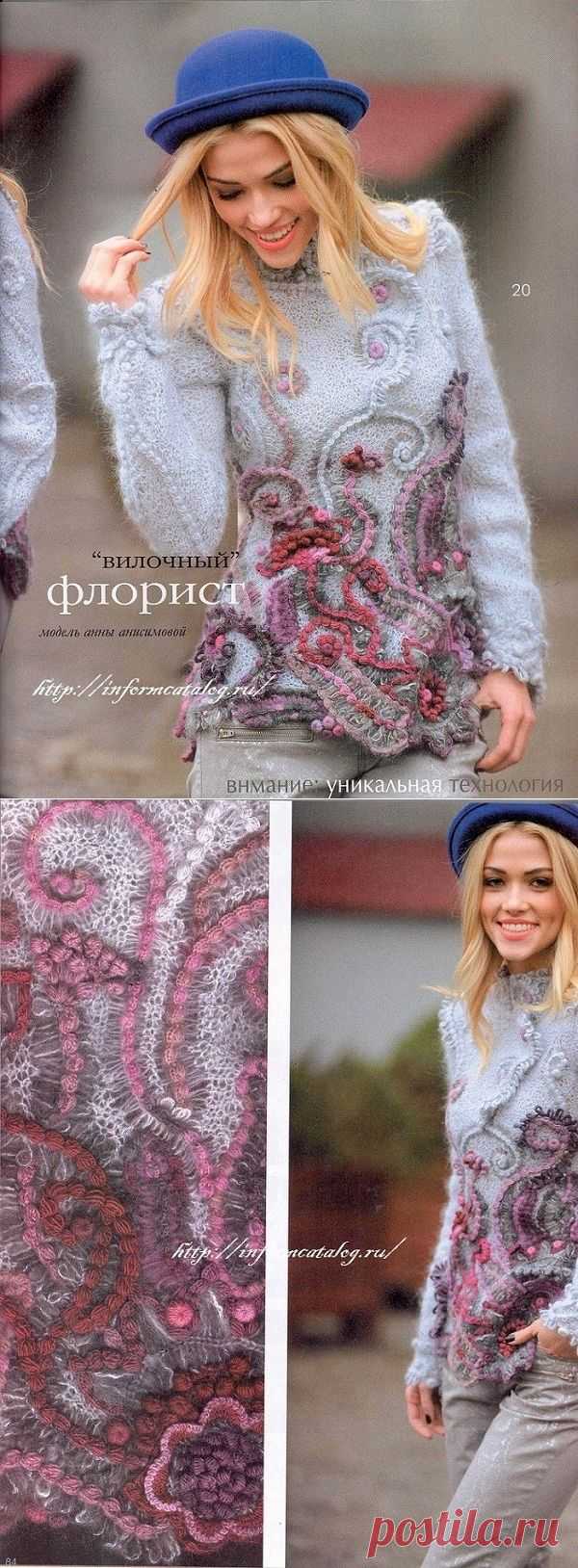 Мохеровый Джемпер — Флорист | Ниточка